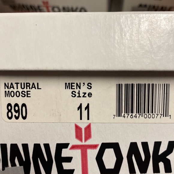 Minnetonka Men's Moosehide Classic Moccasins NWT/Box - Picture 5 of 5